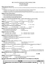 Đề cương ôn tập học kỳ I môn Tin học lớp 8 năm học 2014 - 2015